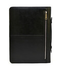 Шкіряна папка на блискавці з ручкою формату А4+ з органайзером чорна TARWA GA-4495-4lx фото, картинка, изображение