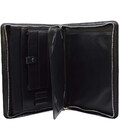 Шкіряна папка на блискавці з ручкою формату А4+ з органайзером чорна TARWA GA-4495-4lx фото, картинка, изображение