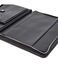Шкіряна папка на блискавці з ручкою формату А4+ з органайзером чорна TARWA GA-4495-4lx фото, картинка, изображение