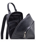 Жіночий чорний шкіряний рюкзак TARWA RA-2008-3md середнього розміру фото, картинка, изображение