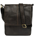 Чоловіча шкіряна сумка A5 через плече TC-1301-3md (GX) TARWA з клапаном фото, картинка, изображение