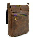 Чоловіча шкіряна сумка A5 через плече RC-1301-3md TARWA з клапаном коричнева фото, картинка, изображение