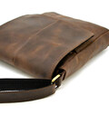 Чоловіча шкіряна сумка A5 через плече RC-1301-3md TARWA з клапаном коричнева фото, картинка, изображение