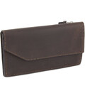 Портмоне шкіряне Elegante, шоколад матовий Grande Pelle 514120 картинка, зображення, фото