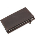 Портмоне шкіряне Elegante, шоколад матовий Grande Pelle 514120 картинка, зображення, фото