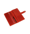 Портмоне червоне з хлястиком Grande Pelle 523160 фото, картинка, изображение