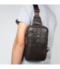Чоловік міні-рюкзак на одне плече JD4018С зі шкіри флотар фото, картинка, изображение