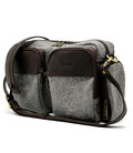 Сумка чоловіча через плече, мікс тканини канвас і шкіри RG-3941-4lx TARWA фото, картинка, изображение