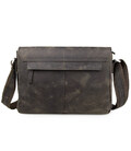 Чоловіча шкіряна сумка месенджер з натуральної шкіри JD6002R John McDee картинка, зображення, фото
