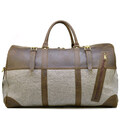 Дорожня сумка-баул зі шкіри Crazy Horse і тканини Canvas RGj-1633-4lx TARWA картинка, зображення, фото