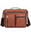 Шкіряна сумка-планешт месенджер 1019BA John McDee світло-коричнева картинка, зображення, фото