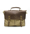 Чоловіча сумка з парусини (canvas) з шкіряними вставками RCs-3960-4lx бренду TARWA фото, картинка, изображение