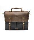 Чоловіча сумка-портфель шкіра та канвас RCG-3960-4lx TARWA фото, картинка, изображение