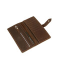 Портмоне чоловіче довге Grande Pelle 523120 у кольорі шоколад картинка, зображення, фото