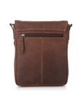 Чоловік шкіряний коричневий месенджер HB3069B, HILL BURRY фото, картинка, изображение