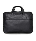Стильна шкіряна сумка для ноутбука, чорний колір John McDee JD7367A картинка, зображення, фото