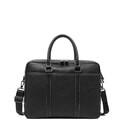 Шкіряна сумка для ноутбука, колір чорний, John McDee, 7348A на два відділення фото, картинка, изображение