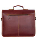 Чоловічий портфель зі шкіри з бордовим відтінком John McDee 7375X картинка, зображення, фото