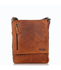 Чоловік шкіряний коричневий месенджер HILL BURRY 3069 фото, картинка, изображение