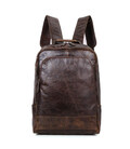 Чоловік шкіряний рюкзак для щоденного використання John McDee 7347C картинка, зображення, фото
