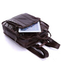 Вертикальна шкіряна чоловіча сумка 7168C, трансформер фото, картинка, изображение