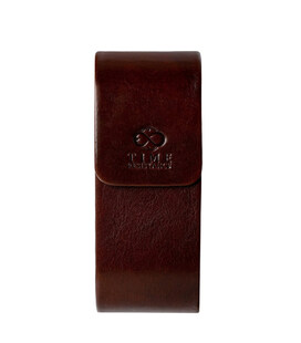 Шкіряний футляр для окулярів для жінок - The Sign of Four - Коричневий колір - Time Resistance 5246601W картинка, зображення, фо