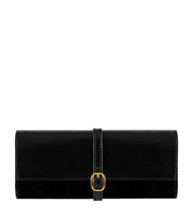 Шкіряний жіночий дорожній футляр для ювелірних виробів - Madame Bovary - Чорний колір - Time Resistance 5240801 картинка, зображ