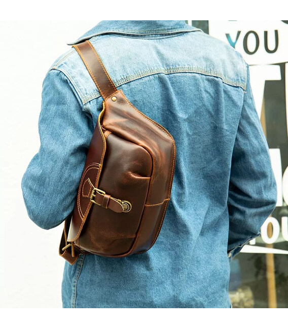 Шкіряна сумка бананка містка Bexhill bx9090 фото, картинка, изображение