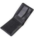 Оригінальний компактний гаманець із вкладишем для посвідчення для чоловіків із натуральної шкіри флотар CANPELLINI 21875 Чорний 