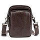 Мессенджер маленький кожаный черный TIDING BAG 333-1C фото