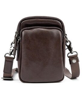 Месенджер маленький шкіряний чорний TIDING BAG 333-1C картинка, зображення, фото