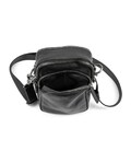 Месенджер маленький шкіряний чорний TIDING BAG 333-1A картинка, зображення, фото