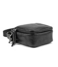 Мессенджер маленький кожаный черный TIDING BAG 333-1A фото, картинка, изображение
