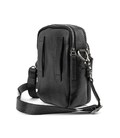 Месенджер маленький шкіряний чорний TIDING BAG 333-1A картинка, зображення, фото