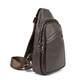 Сумка-слинг мужская кожаная TDING BAG 8010C фото