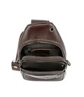 Сумка-слинг мужская кожаная TDING BAG 8010C фото, картинка, изображение