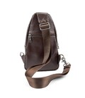 Сумка-слинг мужская кожаная TDING BAG 8010C фото, картинка, изображение