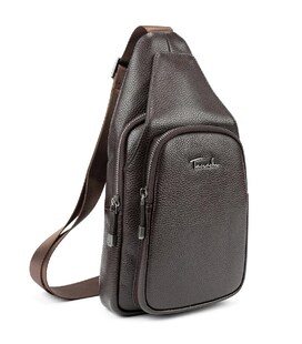 Мужской кожаный коричневый слинг на плечо Tavinchi TV-SM8-681C-1 фото, картинка, изображение