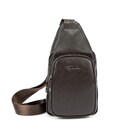 Чоловічий шкіряний коричневий слінг на плече Tavinchi TV-SM8-681C-1 картинка, зображення, фото