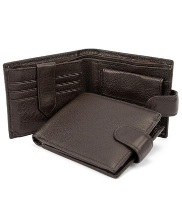 Портмоне коричневе шкіряне Tiding Bag A7-258DB картинка, зображення, фото