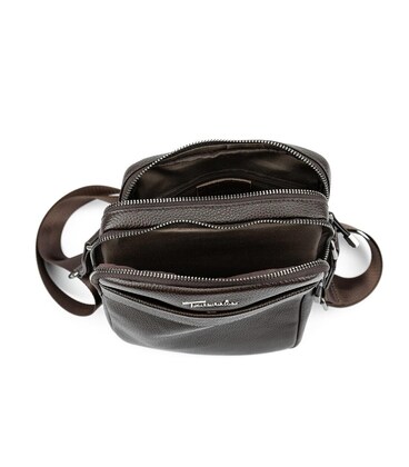 Кожаный мужской коричневый слинг через плечо флотар Tavinchi TV-SM8-830C-FL фото, картинка, изображение