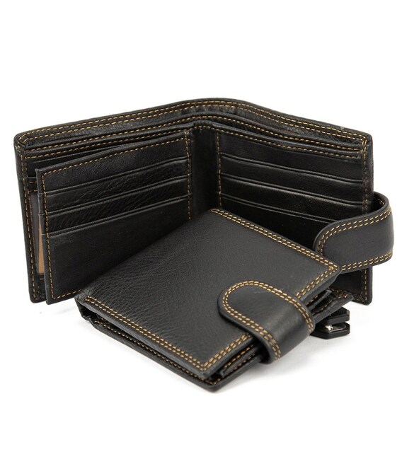 Портмоне коричневое винтажное Tiding Bag M39-FA26-5DB фото, картинка, изображение