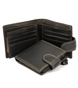 Портмоне коричневе вінтажне Tiding Bag M39-FA26-5DB картинка, зображення, фото