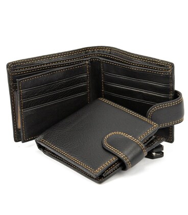 Портмоне коричневое винтажное Tiding Bag M39-FA26-5DB фото, картинка, изображение