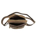 Небольшой кожаный мессенджер коричневого цвета Tiding Bag M39-681DB фото, картинка, изображение