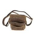 Небольшой кожаный мессенджер коричневого цвета Tiding Bag M39-681DB фото, картинка, изображение