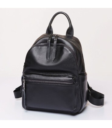 Жіноча сумка наплічна на кожен день 31х27х15, рюкзак для кожного дня, чорна картинка, зображення, фото