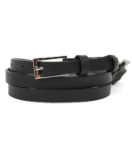 Ремінь жіночий тонкий 15мм Grande Pelle 1102060033 чорний картинка, зображення, фото