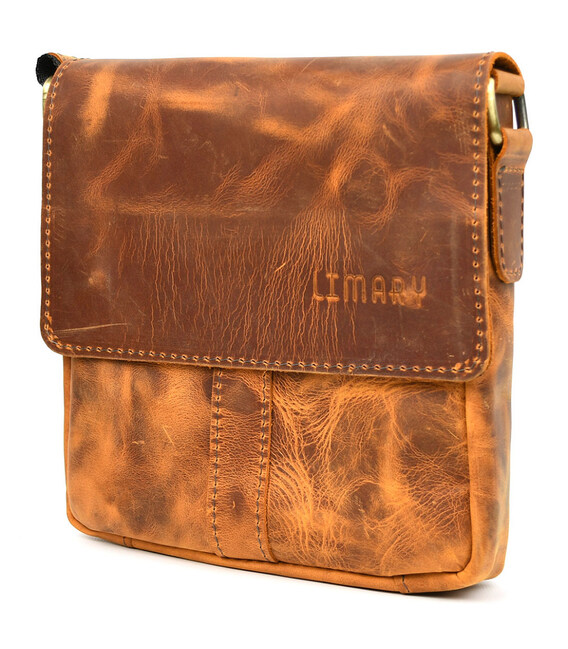 Невелика чоловіча сумка через плече шкіряна Limary lim-354RY фото, картинка, изображение
