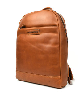 Міський шкіряний рюкзак HILL BURRY HB15295B рудий фото, картинка, изображение